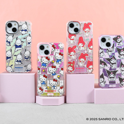 キティ、シナモン、マイメロたちでスマホを彩ろう♪ ポップな海外ブランドコラボ登場！ 画像