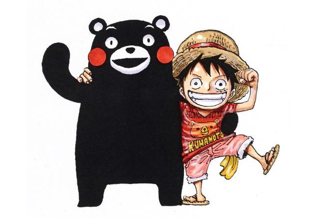 One Piece 熊本 復興プロジェクト継続へ くまモンが ジャンプ 編集部に訪問 アニメ アニメ