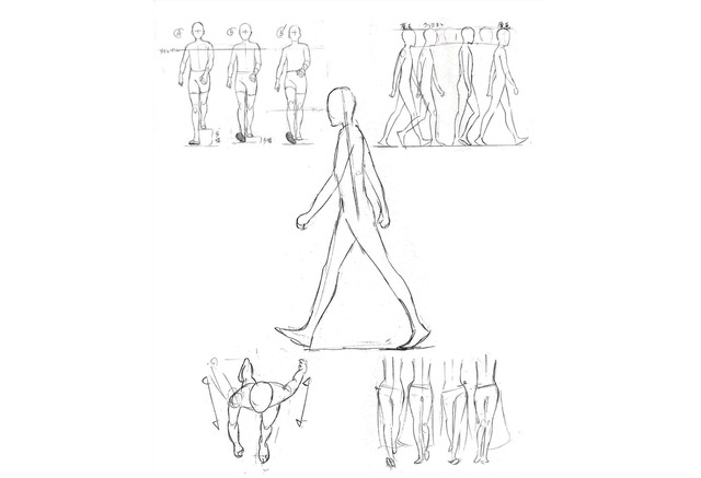 カリスマアニメーター 井上俊之が作画の基本 歩き を解説 フリップ形式で動きも見られる1冊 2枚目の写真 画像 アニメ アニメ