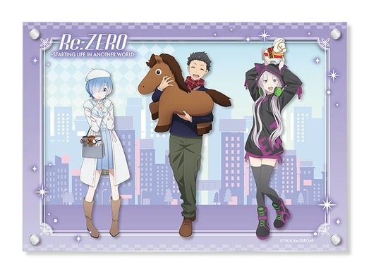 単品] エミリア、ナツキスバル、レム リゼロ 特典 アクリルプレート