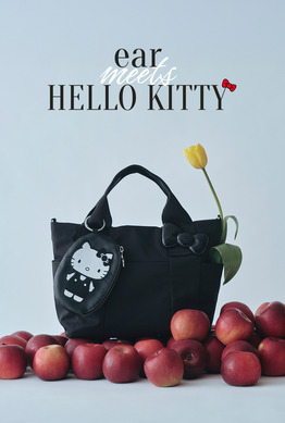 HELLO KITTY（ハローキティ）×ear】樹脂パーツトートバッグMサイズ 