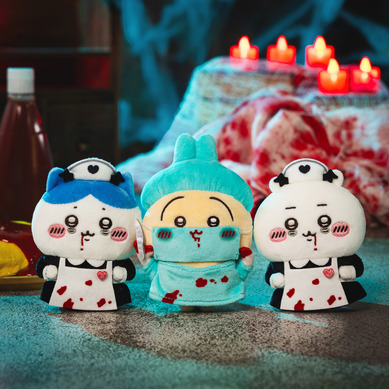 ちいかわ＆ハチワレが血みどろナースに!?「ちいかわ」ハロウィン仮装