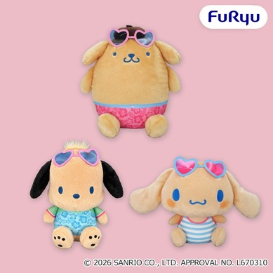 ポムポムプリン、シナモロールがこんがり日焼けでギャルかわ