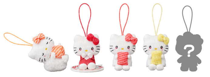 ハローキティ×スシローの初コラボ！ すしネタをだっこしたキティが可愛