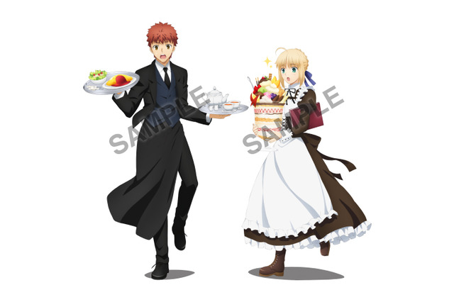 「Fate/stay night×アニメイトカフェ」 メイドセイバー＆執事士郎の描き下ろしに注目 画像