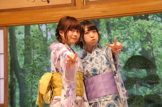 【収録オフショット】和服ではしゃぐ