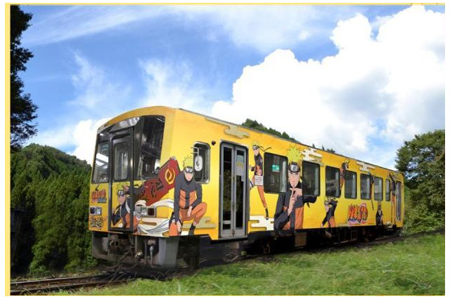 「NARUTO-ナルト-列車」が岡山に登場　4月3日運行開始 画像