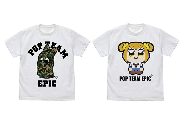 「ポプテピピック」ポプ子とピピ美をクールに着こなそう！Tシャツ登場 画像