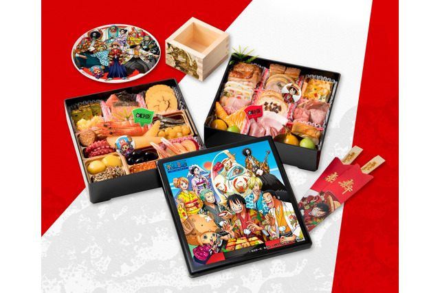 2019年新春は「ワンピース」で祝おう！ 干支“亥”をかぶったチョッパーもキュートなコラボおせち 画像