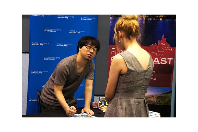 新海誠監督、オーストラリアへ　「言の葉の庭」地元ファンから大歓迎 画像