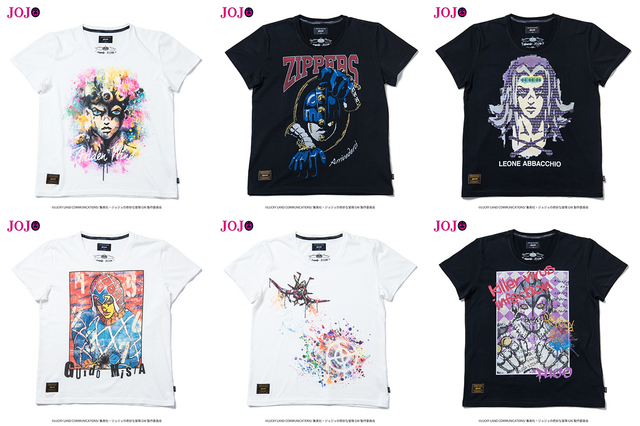 「ジョジョ 黄金の風」キャラのアイテムや能力がモチーフ！アパレルアイテム登場 画像