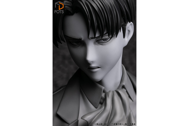 「進撃の巨人」リヴァイが約250mm胸像フィギュアに！ 鋭い眼光＆なびくコートに兵長の風格 画像
