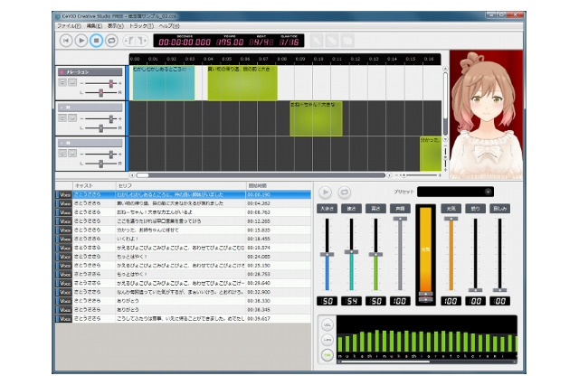 音声創作ソフト「CeVIO」は歌って、しゃべる　6月より歌声合成機能が追加 画像
