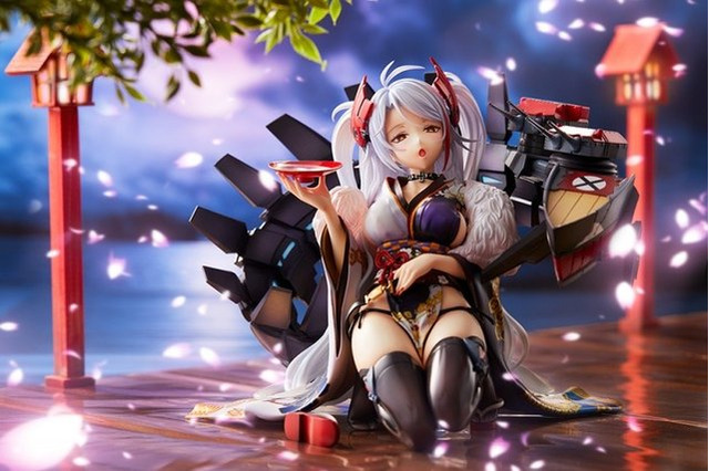 「アズールレーン」プリンツ・オイゲン、豪華絢爛な“百花繚乱”スキンを再現！ 1/7スケールフィギュア登場 画像