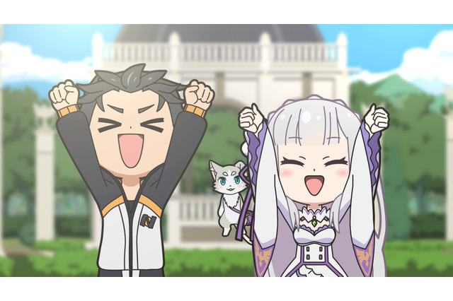 「異世界かるてっと」エミリア＆スパルがぷちキャラに！ リレーPV「Re:ゼロ」ver.公開 画像