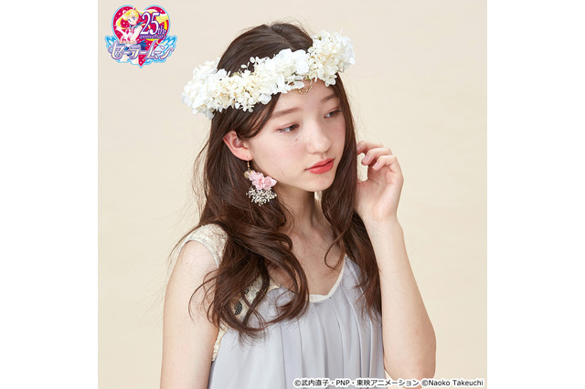 「セーラームーン」モチーフの“お花”アイテム登場！花かんむり、イヤーアクセサリーなど 画像