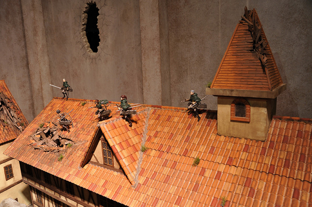 「進撃の巨人」エレンやミカサら数十体が集結！壮絶なジオラマに刮目せよ!! ブースレポ【AJ2019】 画像