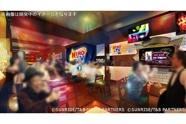 期間ごとに作品が変わる　ナムコがキャラクターテーマのカフェ&バー、第一弾はタイバニ 画像