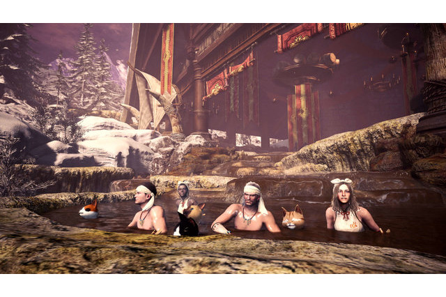 「モンハンワールド：アイスボーン」温泉に浸かってリフレッシュ！ 第3弾PV＆開発陣の解説映像が公開 画像