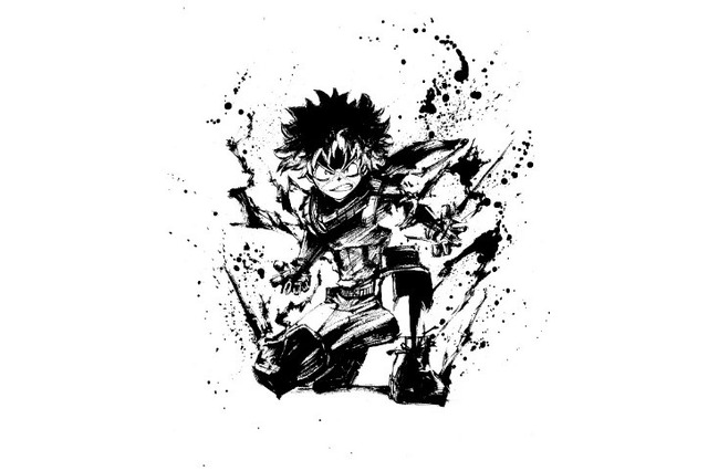 「ヒロアカ」第4期放送記念！躍動感あふれる水墨画アート公開  “京まふ”ytvブースで展示へ 画像