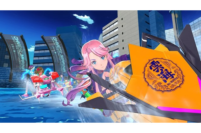 アニメ連動メディアミックス「神田川JET GIRLS」ゲーム発売日決定！ “爆乳×爆速”なレースが展開 画像