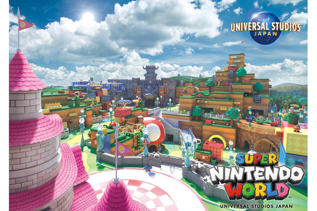 USJ「任天堂」エリア、新ビジュアル公開　ピーチ城やクッパ城、“マリオカート”アトラクションもある夢の空間だ！ 画像