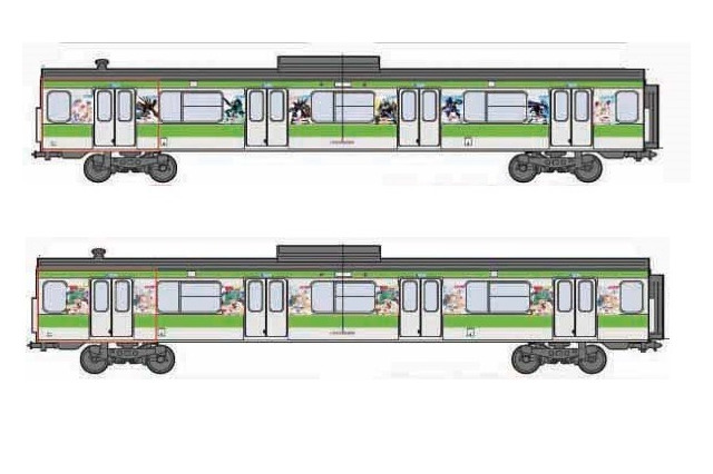 山手線に“マクロスF列車”、12月22日発車　年末年始の東京を走り抜ける 画像
