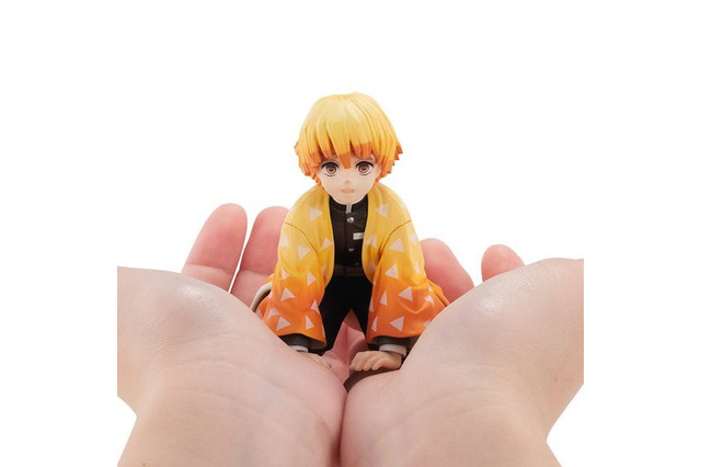「鬼滅の刃」我妻善逸“俺は 俺が一番自分のこと好きじゃない” 手のひらサイズで立体化 画像