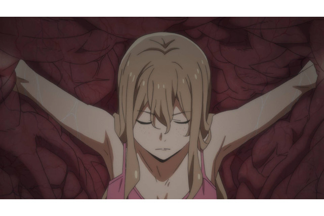 「グレイプニル」クレアが修一の着ぐるみのチャックを開けてみるとそこには…第2話先行カット 画像