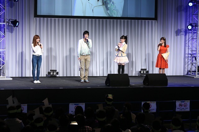 「彼女がフラグをおられたら」ステージ　逢坂良太、木戸衣吹、茅野愛衣がフラグを持参 画像