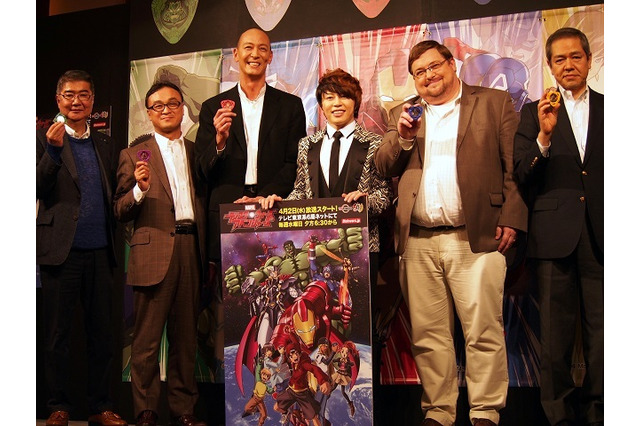 マーベル、ディズニー、東映、バンダイが見せる”本気”　「ディスク・ウォーズ：アベンジャーズ」製作発表会見　T.M.Revolutionも登壇 画像