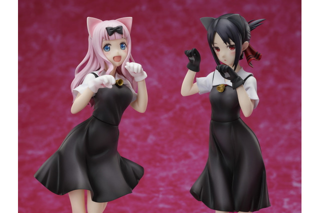 「かぐや様」かぐや＆藤原書記が“奇跡的相性”な猫耳姿で立体化！ かわええええええええええ!!!! 画像