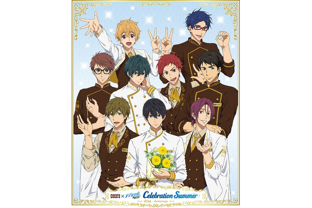 「劇場版 Free!×ココス」コラボ決定！ 限定グッズ＆コラボメニュー、遙や凛のオリジナル店内放送も 画像