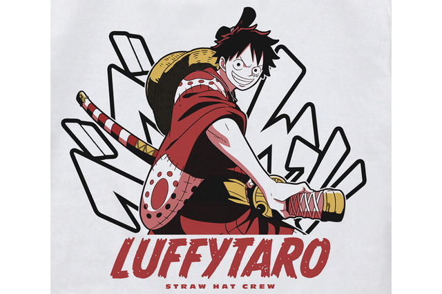 「ワンピース」ルフィがコスパ25周年をお祝い！ ワノ国編の麦わらの一味&エースが描き下ろしイラストでTシャツに！ 画像