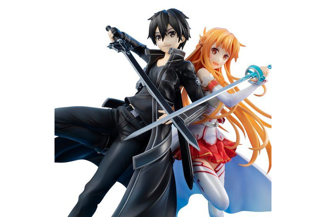「SAO」黒の剣士・キリト＆閃光のアスナが背中合わせで立体化！ 10周年の軌跡をここに… 画像