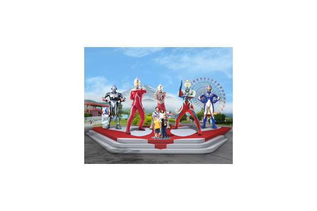 “ウルトラヒーロー”と写真を撮ろう！遊園地ぐりんぱに「ウルトラヒーローモニュメント」 画像