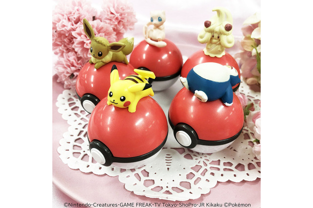 「ポケモン」モンスターボール型容器で飾っても楽しめる！ ピカチュウやイーブイのリップバーム登場 画像
