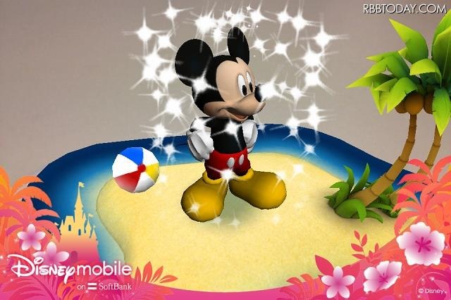 ミッキーが飛び出すARうちわ/アプリを限定配布　「ディズニー・モバイル マジックカメラ」 画像