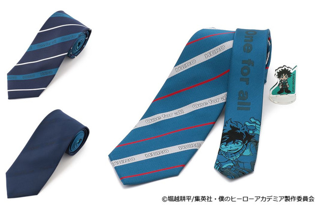 「ヒロアカ」デク、轟たちがネクタイに！ アクリルスタンド付きで自宅もオフィスも楽しくなる♪ 画像