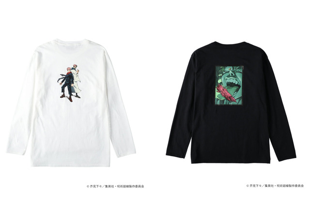 「呪術廻戦」虎杖悠仁、五条悟らデザインのロンT登場！シンプルで合わせやすい◎「Right-on」コラボ 画像