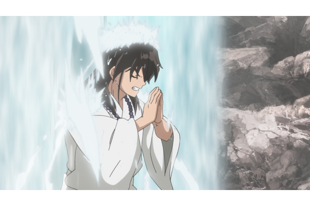 「半妖の夜叉姫」僧侶や神主を食う妖怪が出現！ 翡翠は父・弥勒の護衛をすることに… 第13話先行カット 画像