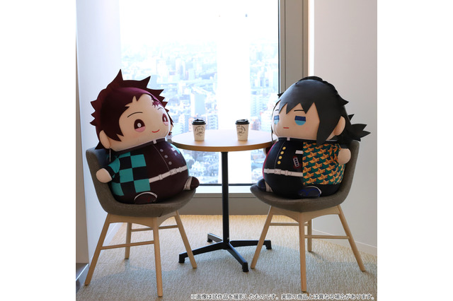 「鬼滅の刃」炭治郎と義勇が“約65センチ”のビッグなぬいぐるみに！まんまるでかわいい♪ 画像