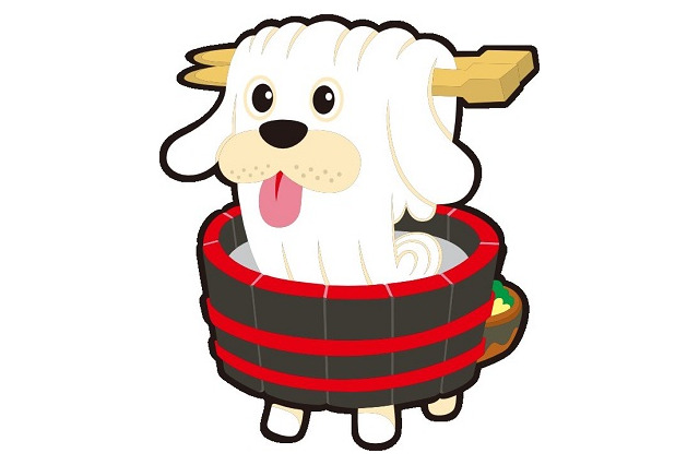 太くコシが強い　香川犬は讃岐名物　「47都道府犬Ｒ」 画像