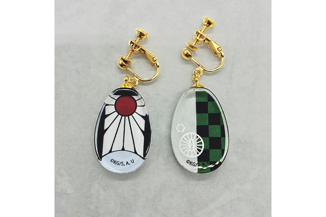 「鬼滅の刃」炭治郎の耳飾りや柱たちをモチーフにしたガラスイヤリングが登場！ 画像