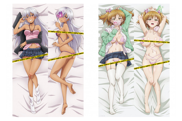 「ド級編隊エグゼロス」叢雨紫子＆若草萌萎の抱き枕カバー登場！ 描き下しのセクシーイラストがヤバい 画像