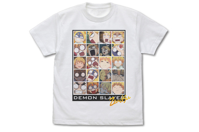 「鬼滅の刃」ア゛ーッ（汚い高音）！ 我妻善逸の変顔20連発がさく裂したTシャツ発売 画像