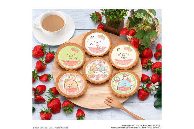 「すみっコぐらし」いちごモチーフタルトで春を先取り♪ 喫茶すみっコへようこそ！ 画像