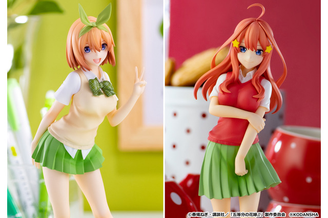 「五等分の花嫁∬」元気いっぱいな四葉？落ち着きある五月？五つ子の四女＆五女がフィギュア化 画像
