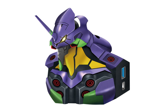 「エヴァ」初号機×USBハブ！実用性満点フィギュアが登場 通電すると目が光るギミックも 画像