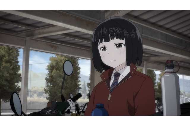 「スーパーカブ」寒さ増す季節。小熊たちは椎からカフェに誘われて… 第8話先行カット 画像